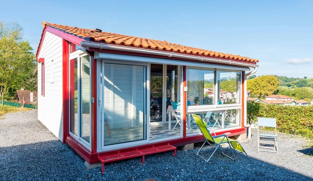 Chalet 'Ortalon - Hasparren' with Shared Pool, Wi-Fi, and Air Conditioning