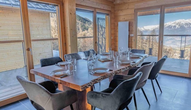 Chalet, view valley, terrace, fireplace or stove, tv, ski locker, 181m², Les Orres